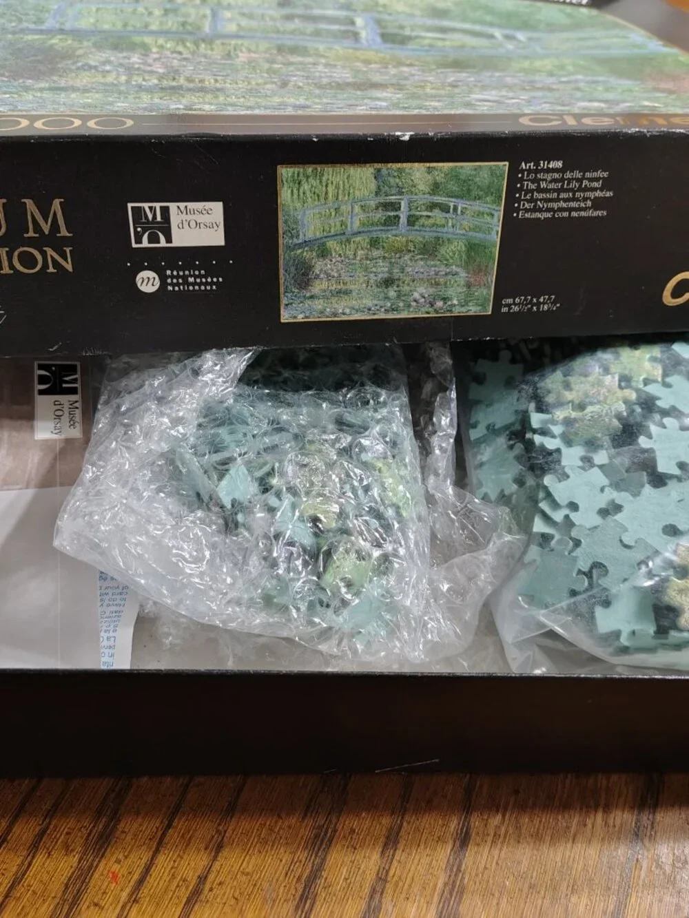 1000 Piece Puzzle Monet The Water Lily Pond